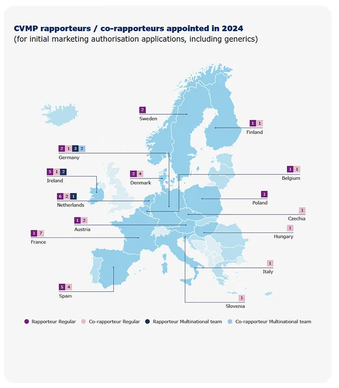 European medicines regulatory network map