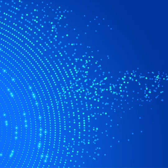 Data streams pictured as multitude of interconnecting points