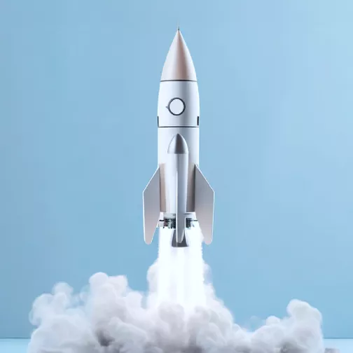 Rocket taking off