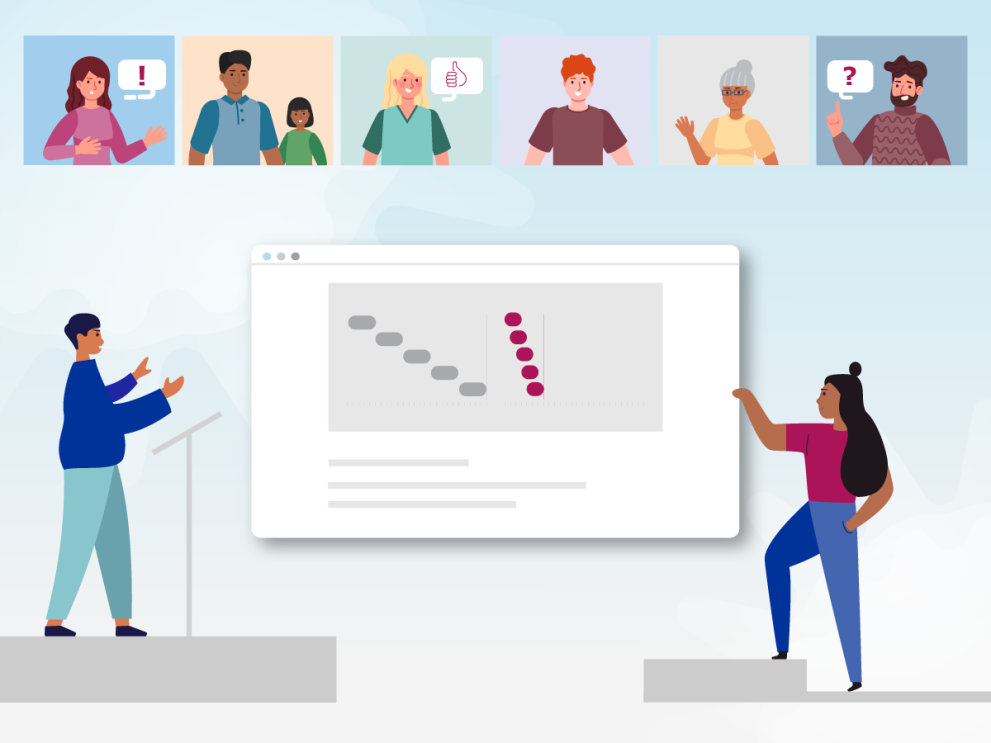 Public stakeholders meeting news COVID-19 vaccines icon