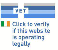 EU logo with different shades of blue and grey and a white flag used on websites for veterinary medicines to verify they are operating legally