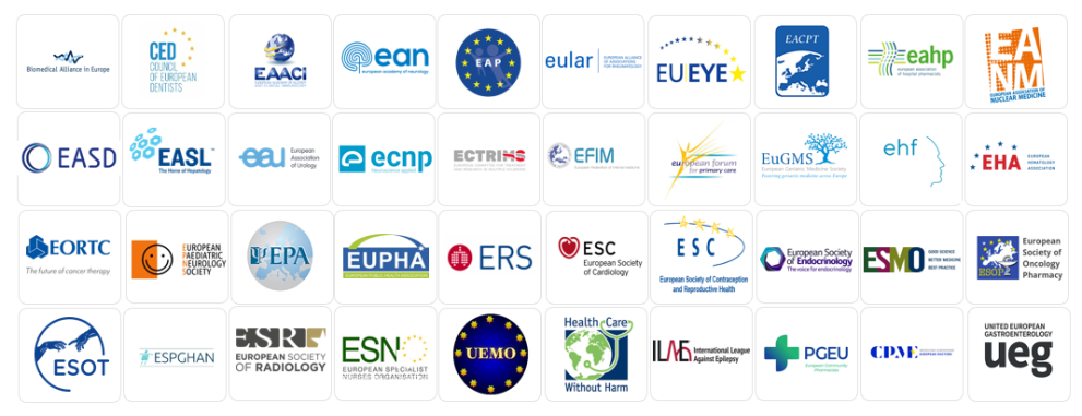 Logos of elegible healthcare organisations