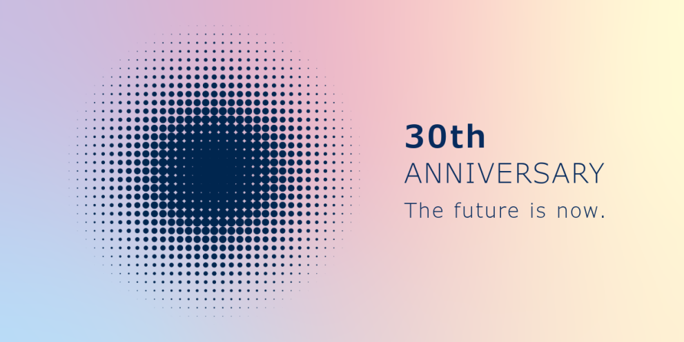 30 years anniversary banner