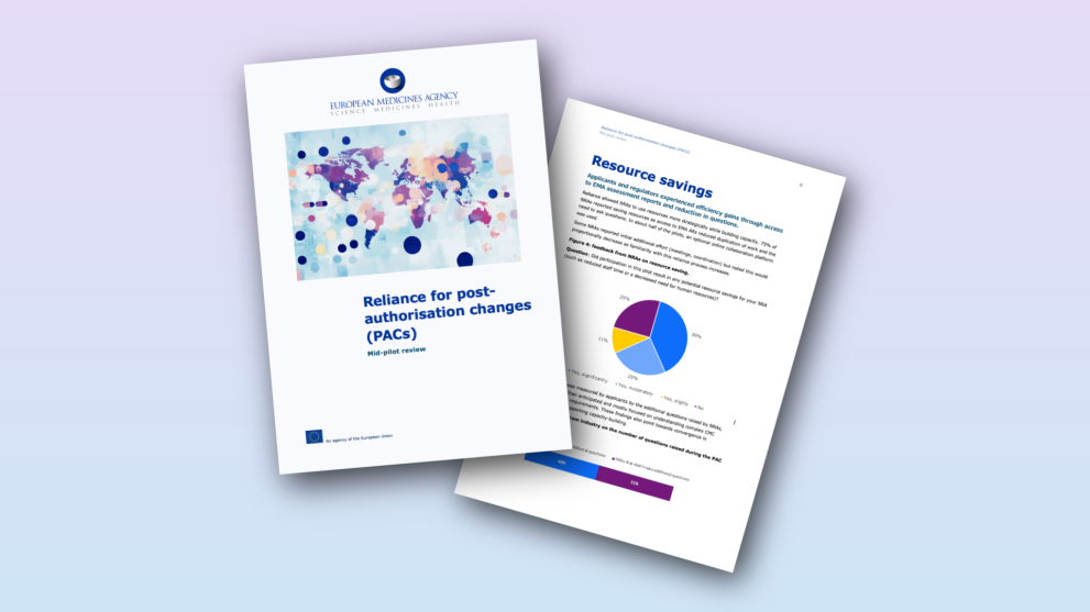 Reliance for post-authorisation changes mid-pilot report cover